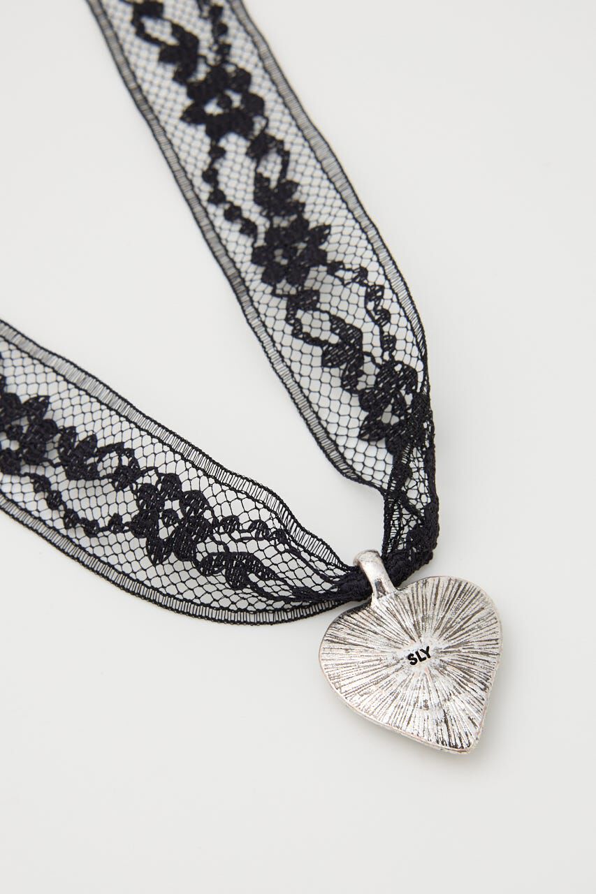 SLY「HEART MOTIF LACE チョーカー」|ネックレス|