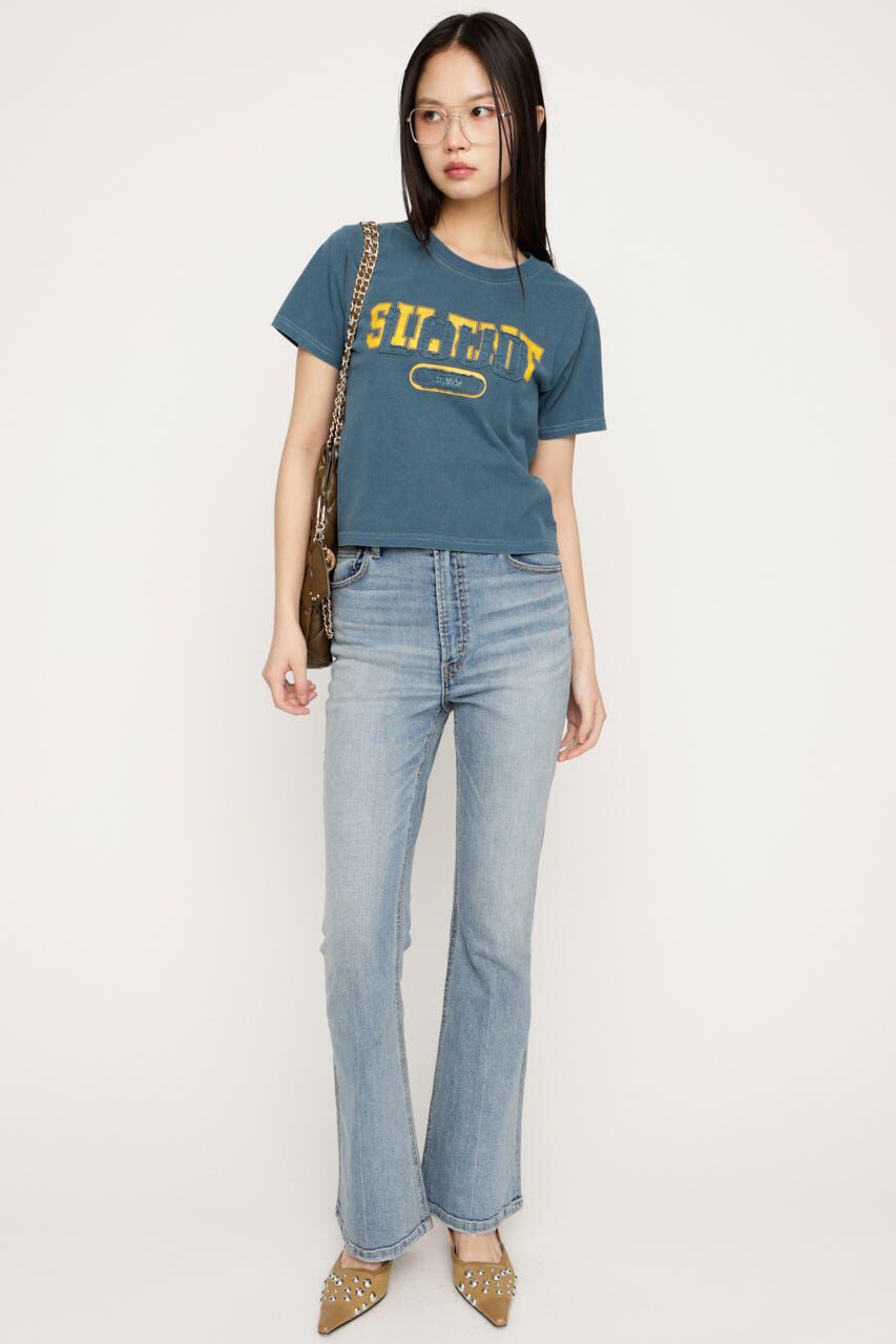SLY「HW FLARE PT WITH ROICA（R）EF」|デニム|