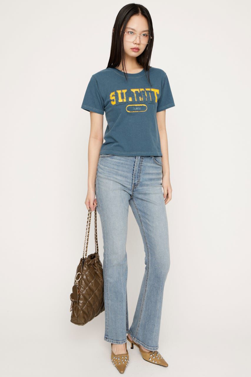 SLY「HW FLARE PT WITH ROICA（R）EF」|デニム|