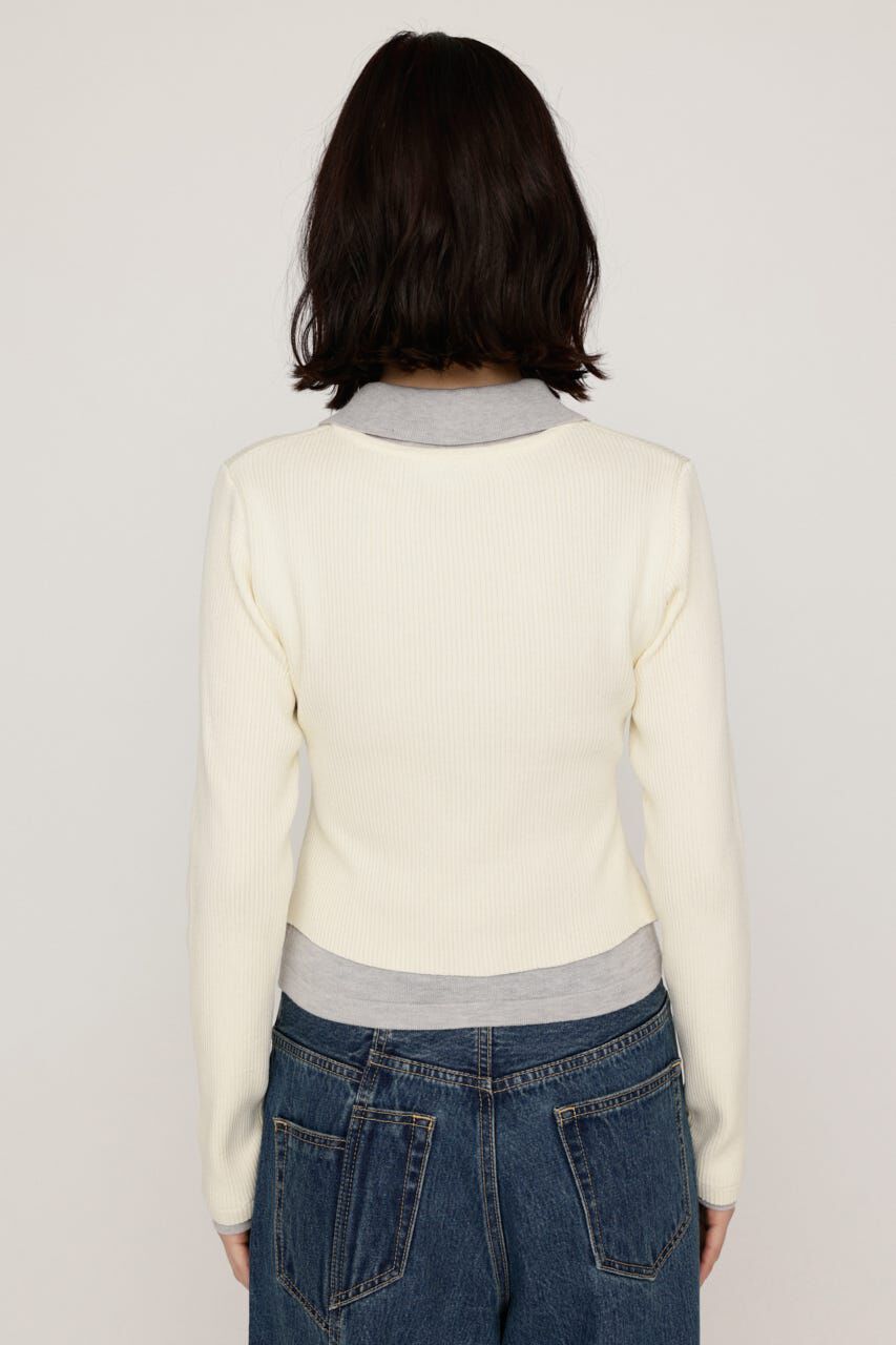 SLY「LAYERED LIKE KNIT トップス」|ニット・セーター|