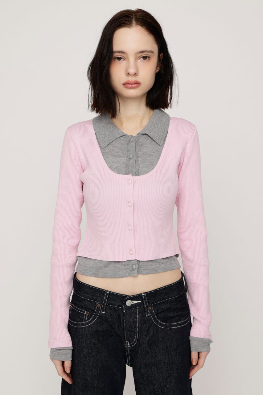 SLY「LAYERED LIKE KNIT トップス」|ニット・セーター|