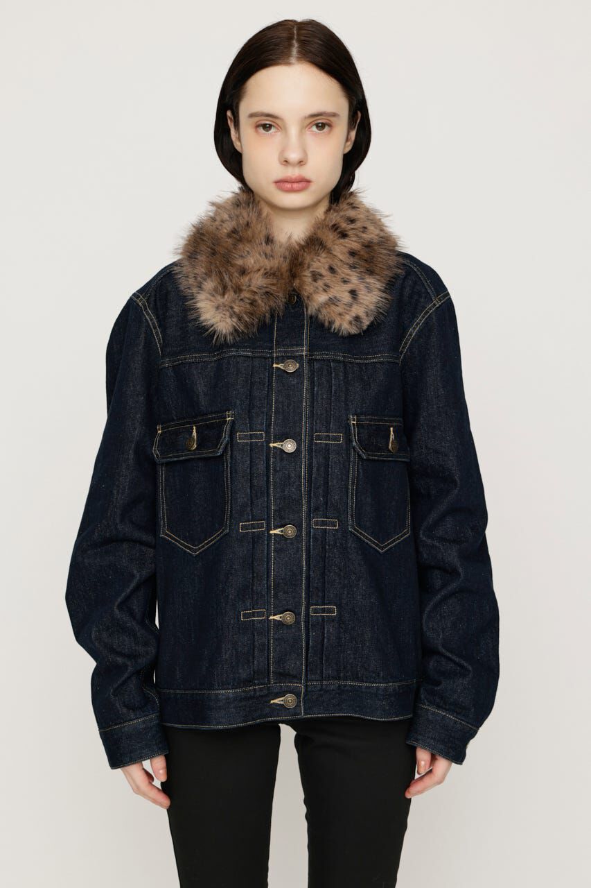 SLY「F／FUR COLLAR COMBI ジャケット」|その他|