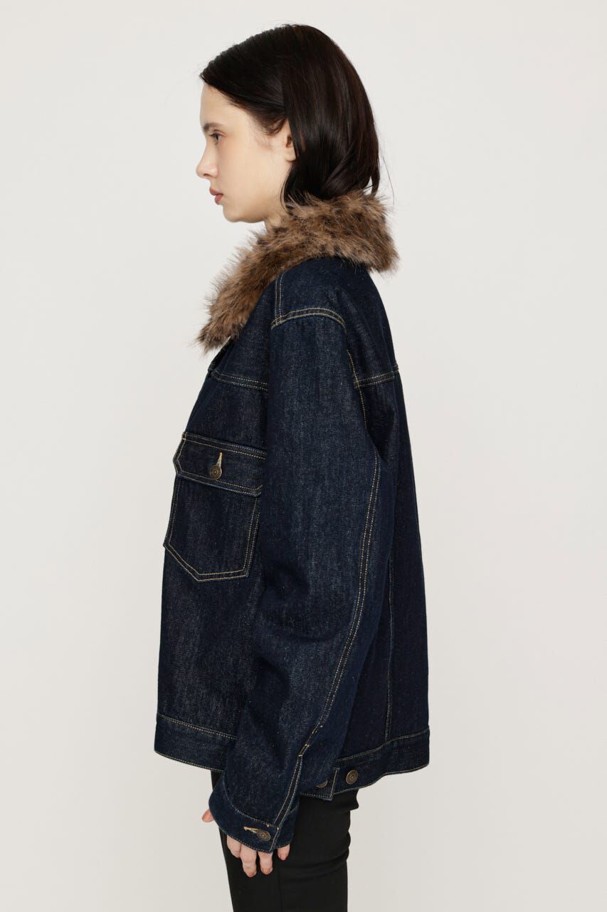 SLY「F／FUR COLLAR COMBI ジャケット」|その他|