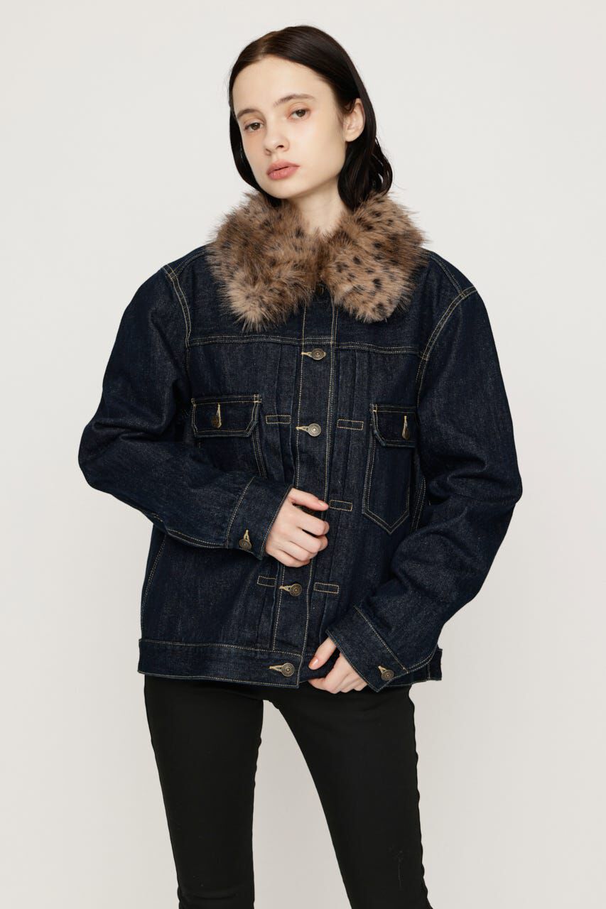 SLY「F／FUR COLLAR COMBI ジャケット」|その他|