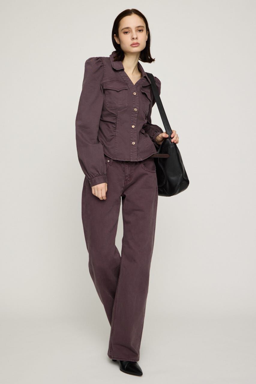 SLY「DENIM PUFF SLEEVE シャツ」|シャツ・ブラウス|
