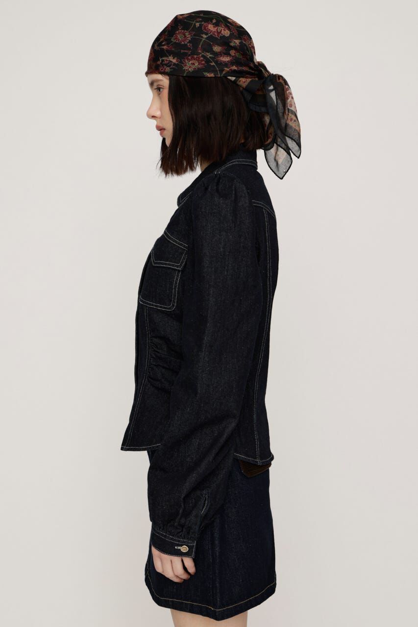 SLY「DENIM PUFF SLEEVE シャツ」|シャツ・ブラウス|