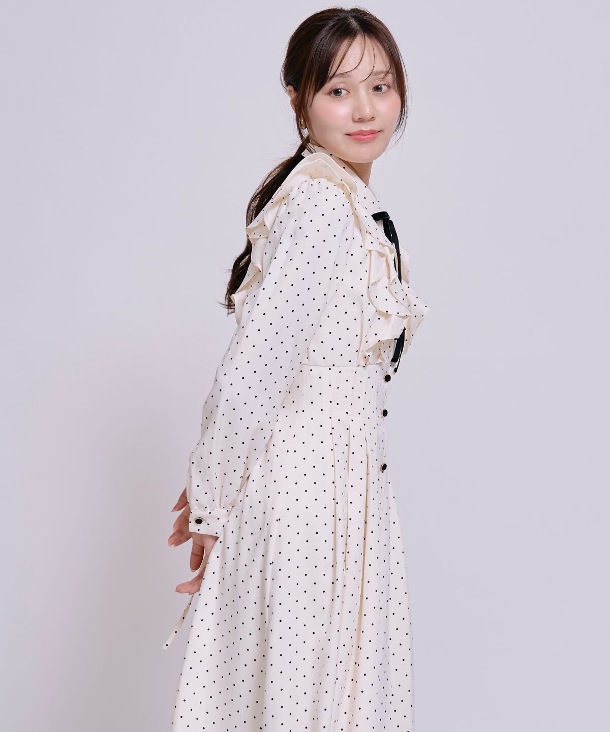 WILLSELECTION「ラッフルフリルボウタイシャツワンピース」|ワンピース|