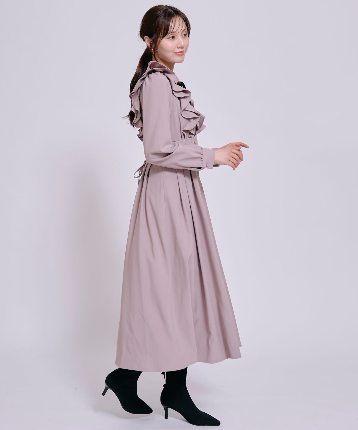 WILLSELECTION「ラッフルフリルボウタイシャツワンピース」|ワンピース|