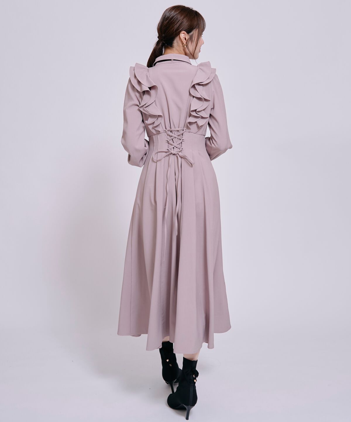 WILLSELECTION「ラッフルフリルボウタイシャツワンピース」|ワンピース|
