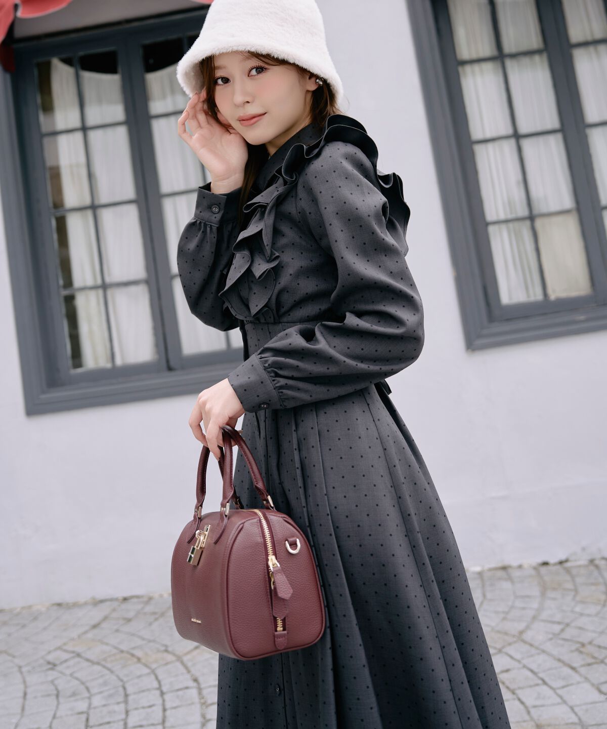 WILLSELECTION「ラッフルフリルボウタイシャツワンピース」|ワンピース|