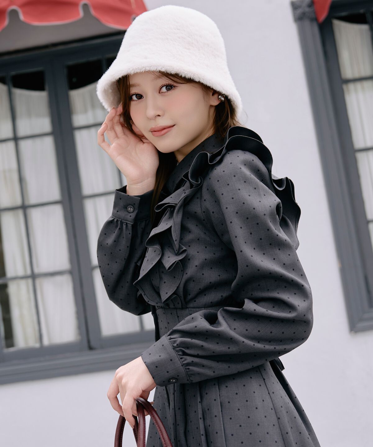 WILLSELECTION「ラッフルフリルボウタイシャツワンピース」|ワンピース|