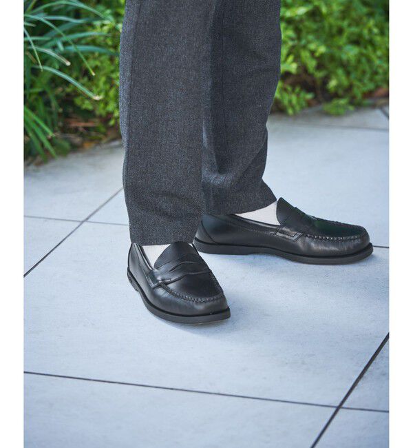 UNITED ARROWS green label relaxing「【別注】＜G.H.BASS＞GLR DECK LOGAN ローファー」|ローファー|BLACK