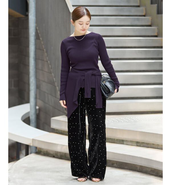 IENA「COUTURE D'ADAM/クチュールドアダム Stardust Glitter パンツ 26AW-220」|その他|