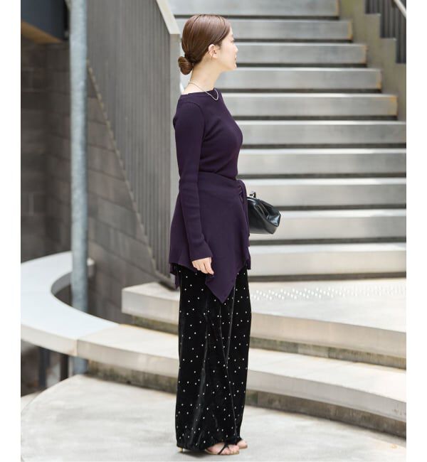 IENA「COUTURE D'ADAM/クチュールドアダム Stardust Glitter パンツ 26AW-220」|その他|