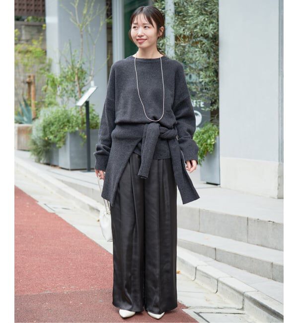 SLOBE IENA「《WEB限定カラーあり》サテンリラックスワイドパンツ」|その他|