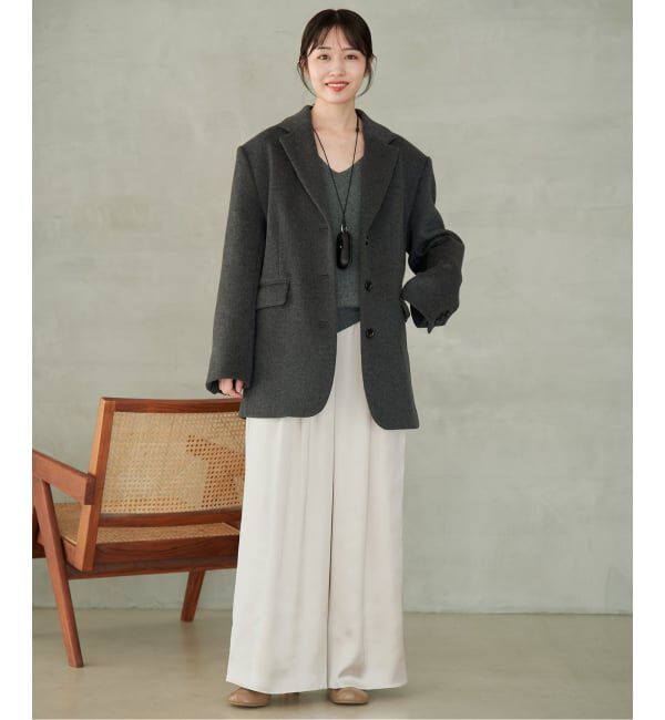 SLOBE IENA「《WEB限定カラーあり》サテンリラックスワイドパンツ」|その他|
