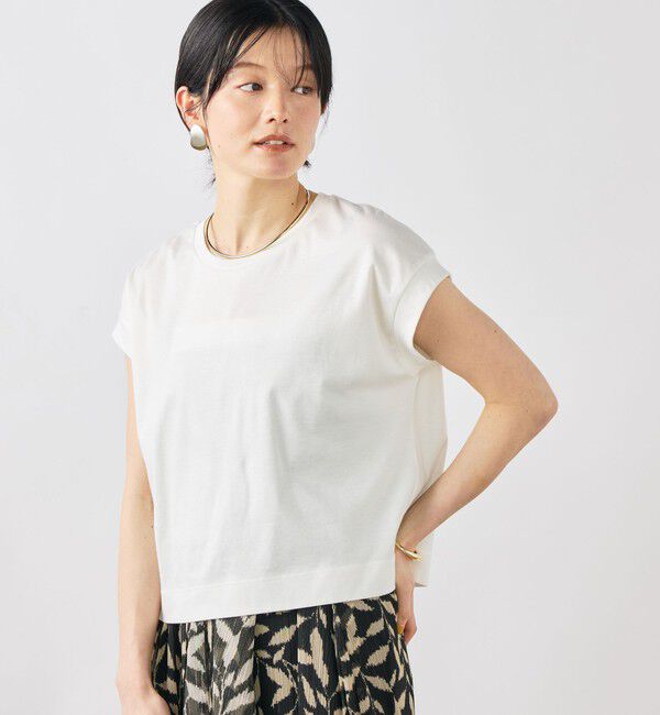 NOLLEY'S「ウォッシャブルワイドノースリーブTシャツ」|Tシャツ・カットソー|