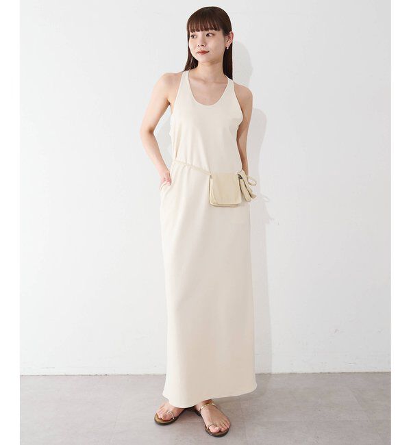  「【THE BAAT】round back One-piece」|ワンピース|アイボリー