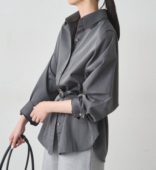  「《WEB限定リバイバルアイテム/累計販売１万枚達成》サテンBIGシャツ」|シャツ・ブラウス|