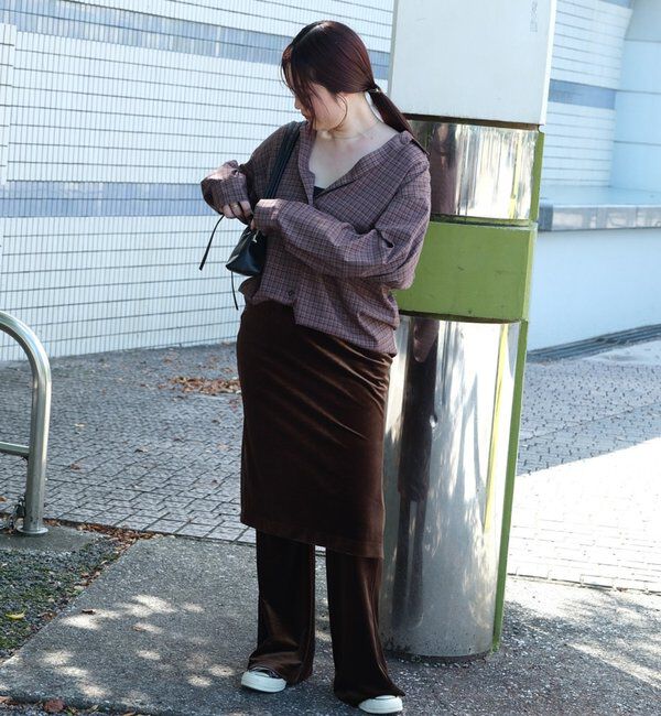  「【Silhouette Hacker】ベロアレイヤードパンツ」|その他|