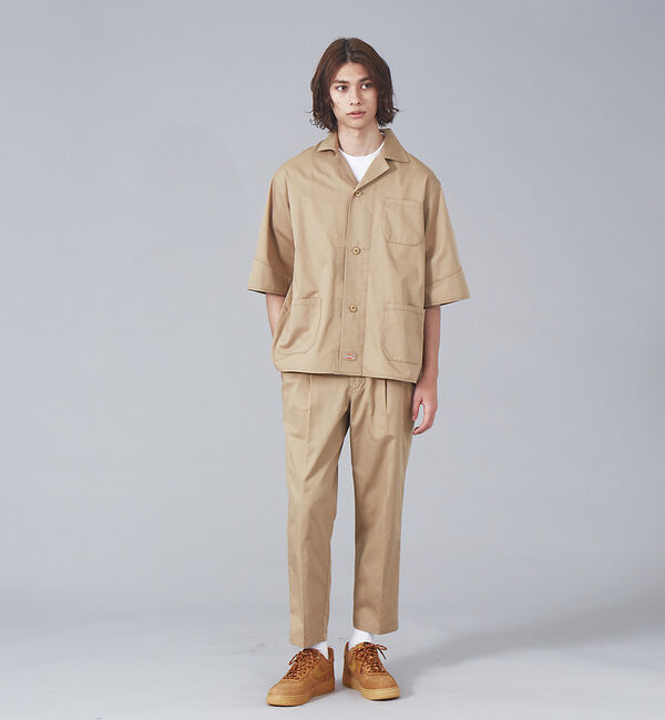 ABAHOUSE「【Dickies / ディッキーズ】別注 オーバーサイズ Wポケット オープンカ」|シャツ・ブラウス|
