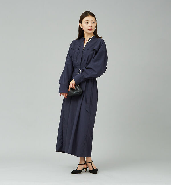 Rouge vif「ウエストマークシャツワンピース」|ワンピース|