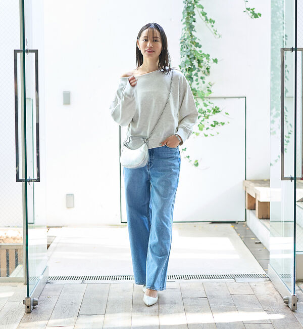 Rouge vif「【一部店舗限定】オフショルルーズスウェット」|スウェット・ジャージ|