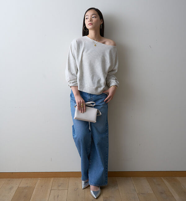 Rouge vif「【一部店舗限定】オフショルルーズスウェット」|スウェット・ジャージ|