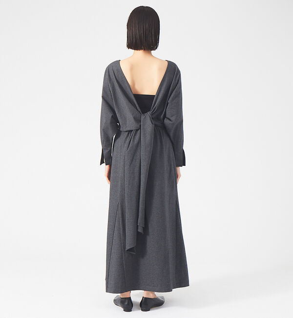 qualite「【鳳山えり&times;qualite】2WAYバックリボンワンピース」|ワンピース|