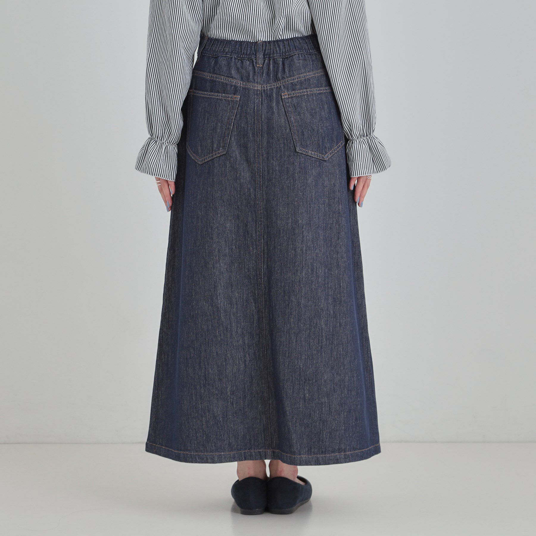 SHOO･LA･RUE「【SHOO・LA・RUE DENIM】シンプルだから使いやすい Aラインスカート」|スカート|