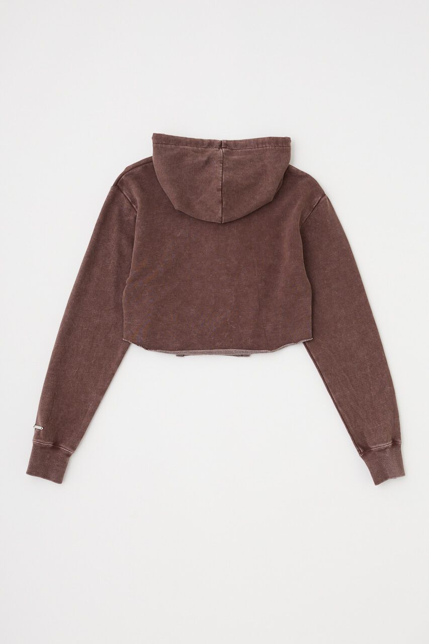 MOUSSY「GARMENT DYE CUT OFF フーディ」|パーカー|