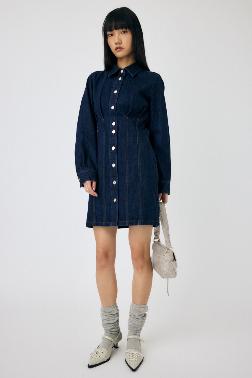 MOUSSY「WAIST TUCK ミニドレス」|ワンピース|
