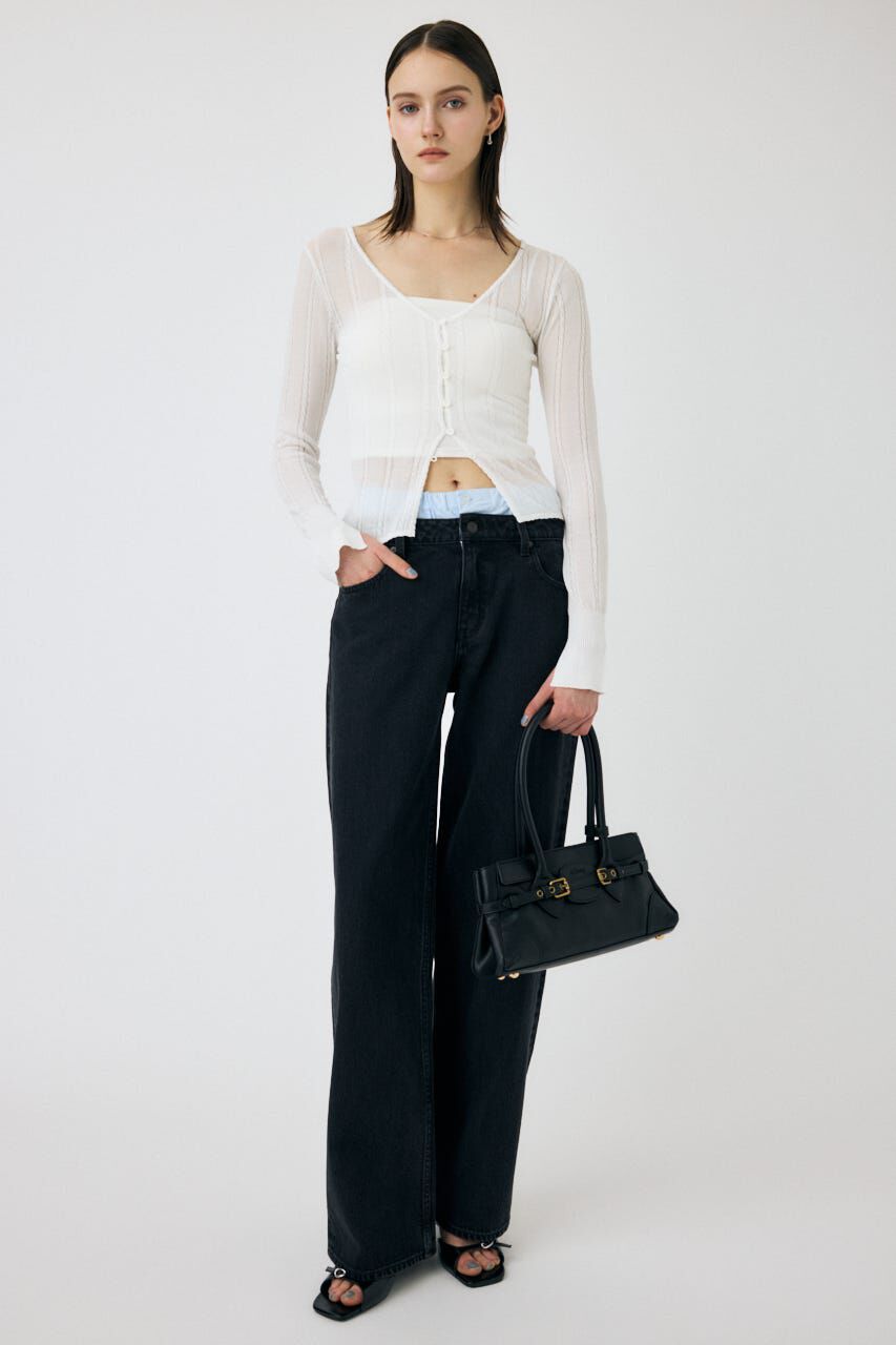 MOUSSY「BOXER LAYERED STRAIGHT デニム」|デニム|
