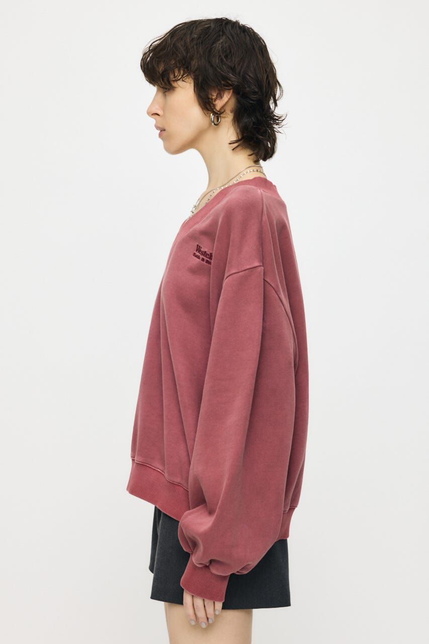 MOUSSY「FADED V NECK SWEAT シャツ」|パーカー|