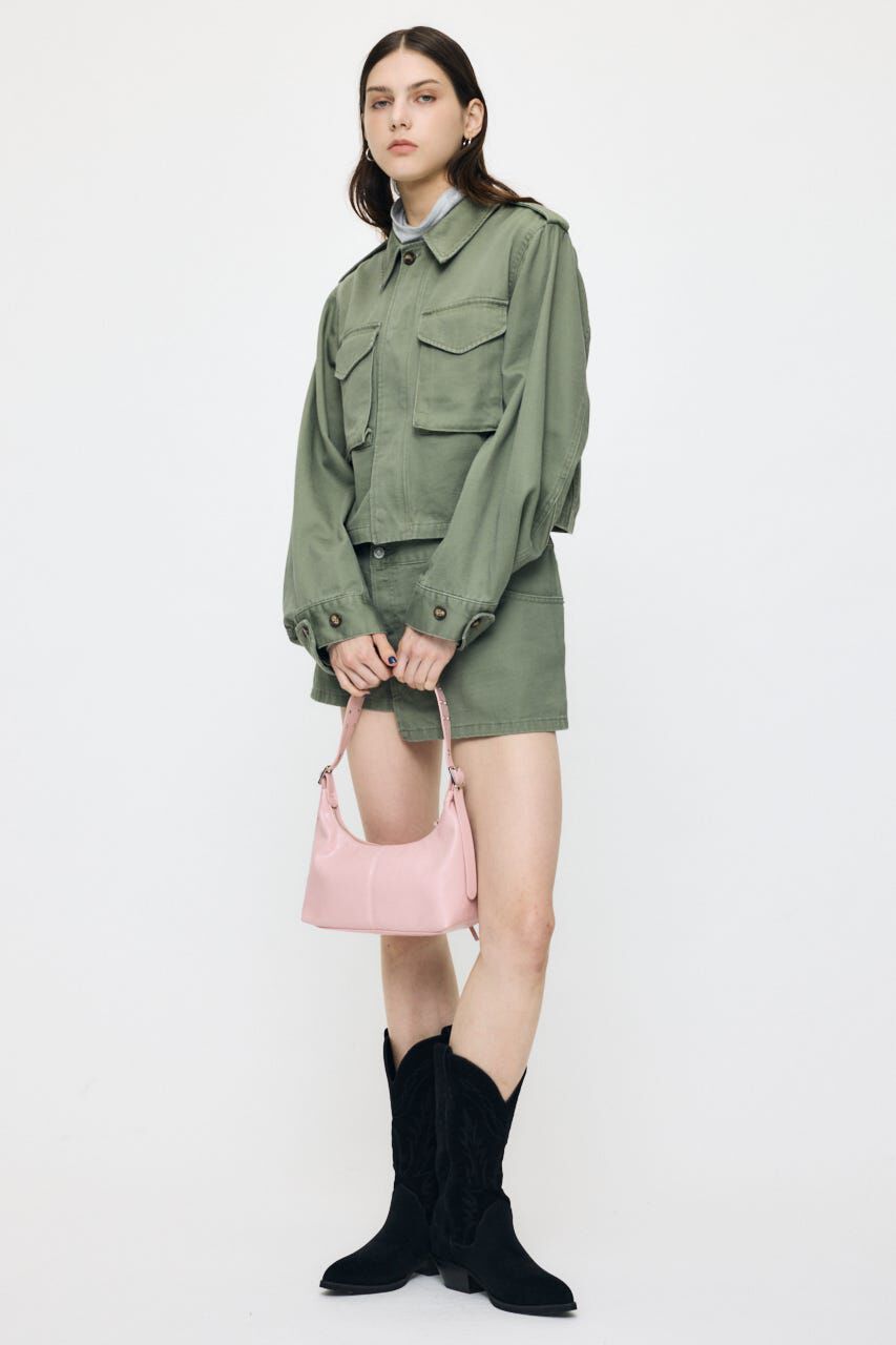 MOUSSY「BACKSATIN BDU SHORTジャケット」|ブルゾン・スタジャン|