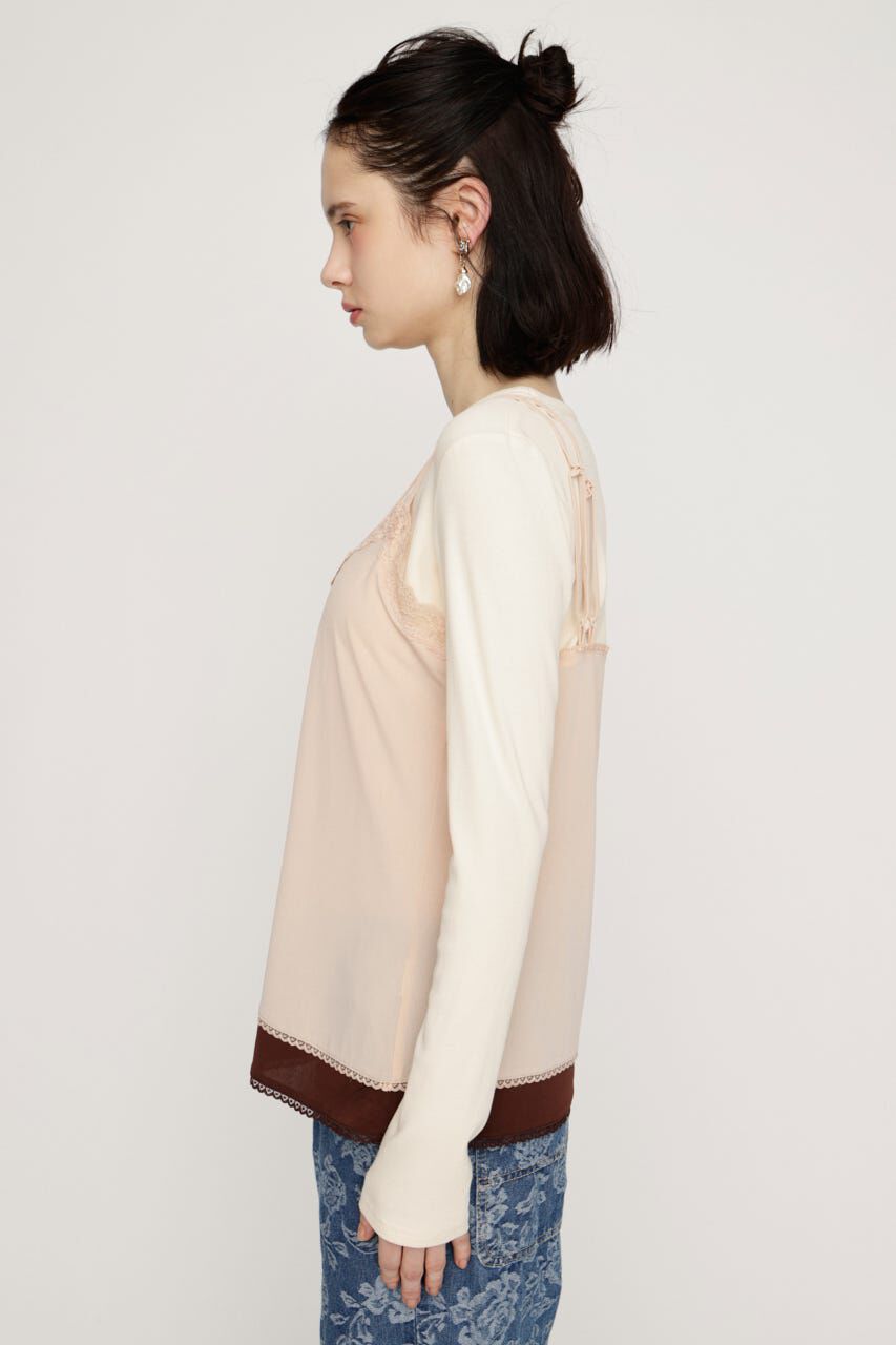 SLY「CAMI LAYERED C／N トップス」|Tシャツ・カットソー|