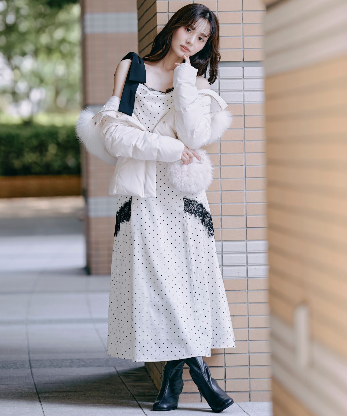 WILLSELECTION「アシメリボンフレアキャミワンピース」|ワンピース|
