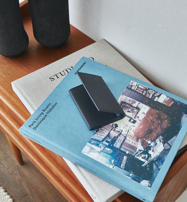 UNITED ARROWS green label relaxing「シボ レザーライク フラップ カードケース」|名刺入れ・カードケース|