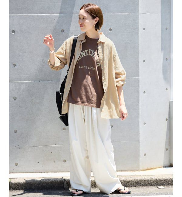 SLOBE IENA「《追加》リネンコットンレギュラーシャツ」|シャツ・ブラウス|