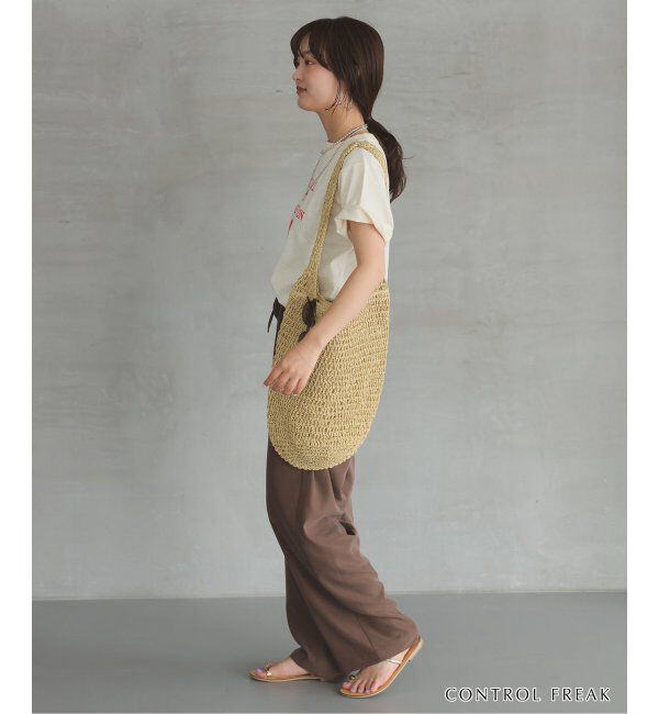 SLOBE IENA「《追加》CONTROL FREAK ペーパークロッシェバッグ 244-410503」|ショルダー・メッセンジャー|
