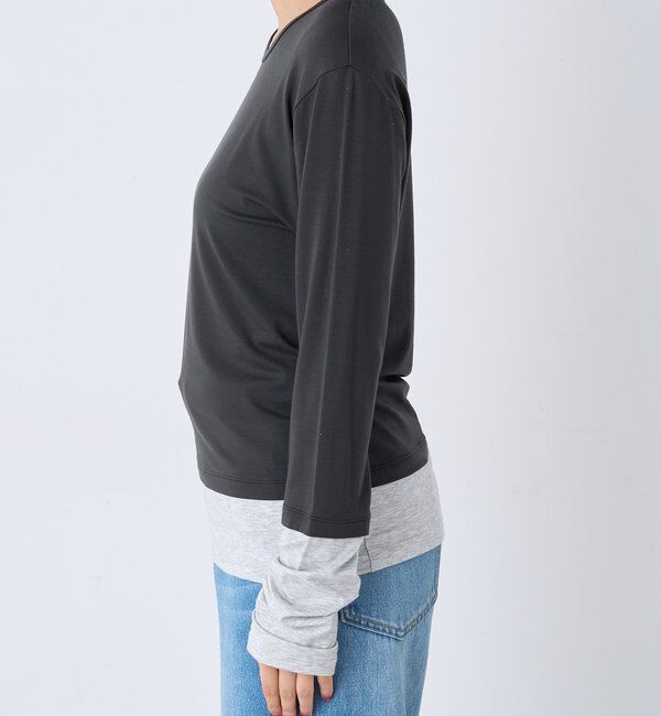  「【A・MONN】ライクレイヤードロンTee」|Tシャツ・カットソー|