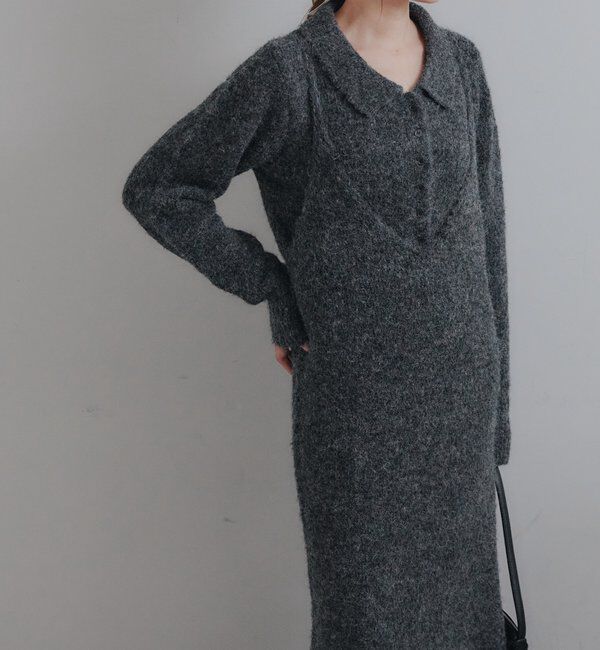  「【WEB先行販売】ニットキャミドレス」|ワンピース|