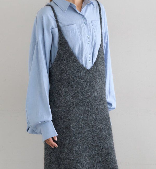  「【WEB先行販売】ニットキャミドレス」|ワンピース|
