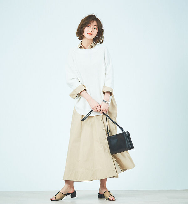 Rouge vif「フレアシャツワンピース」|ワンピース|