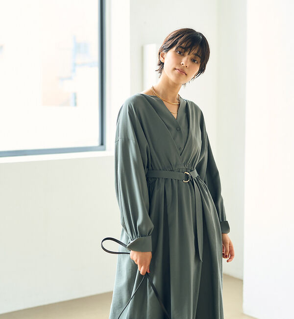 Rouge vif「MANTECOウエストマークワンピース」|ワンピース|
