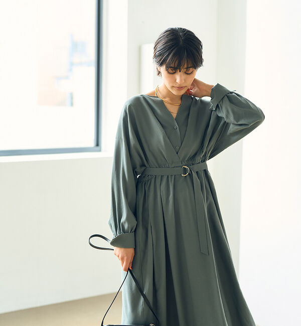 Rouge vif「MANTECOウエストマークワンピース」|ワンピース|