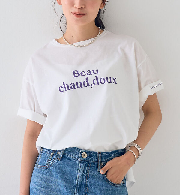 Rouge vif「ターンバックロゴTシャツ」|Tシャツ・カットソー|パープル