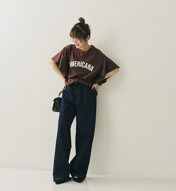 Rouge vif「【NEEDBY heritage/ニードバイヘリテージ】KOH ワイドストレート」|デニム|