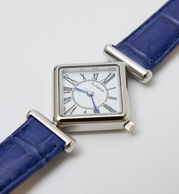 Rouge vif「【FLANEUR/フラヌール】腕時計 / アナログ / F405 / キャトルウ」|腕時計|ブルー