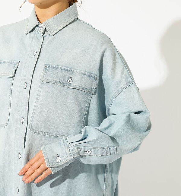 Rouge vif「【Healthy denim / ヘルシーデニム】Almond / デニムシャツ」|シャツ・ブラウス|